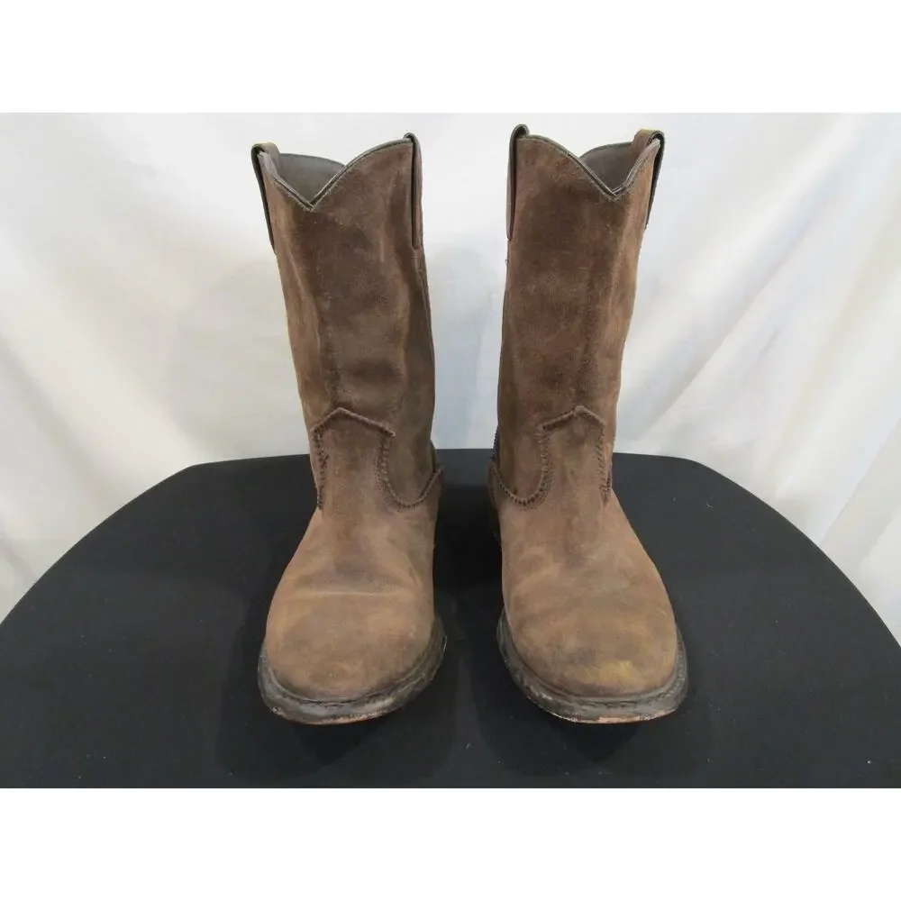 Frye Brown Suede Marco Roper Western Cowboy Boots Men 9.5 D